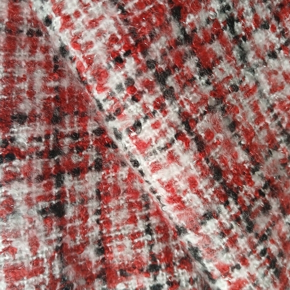 Karl Lagerfeld Paris' Scarf Blanket Woven Textured Tweed with Fringe in … - Picture 13 of 16